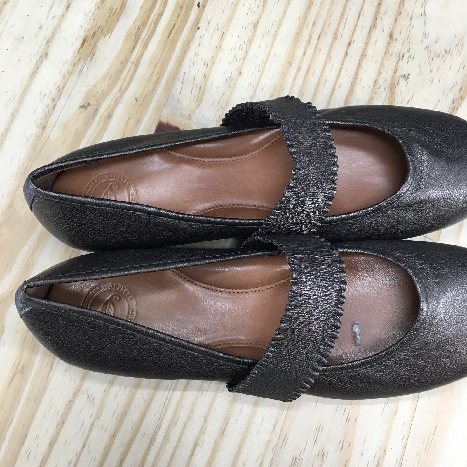 Nature Shoes Womens 9 M Seymore Mary Jane Bronze Metallic Leather Comfort Low