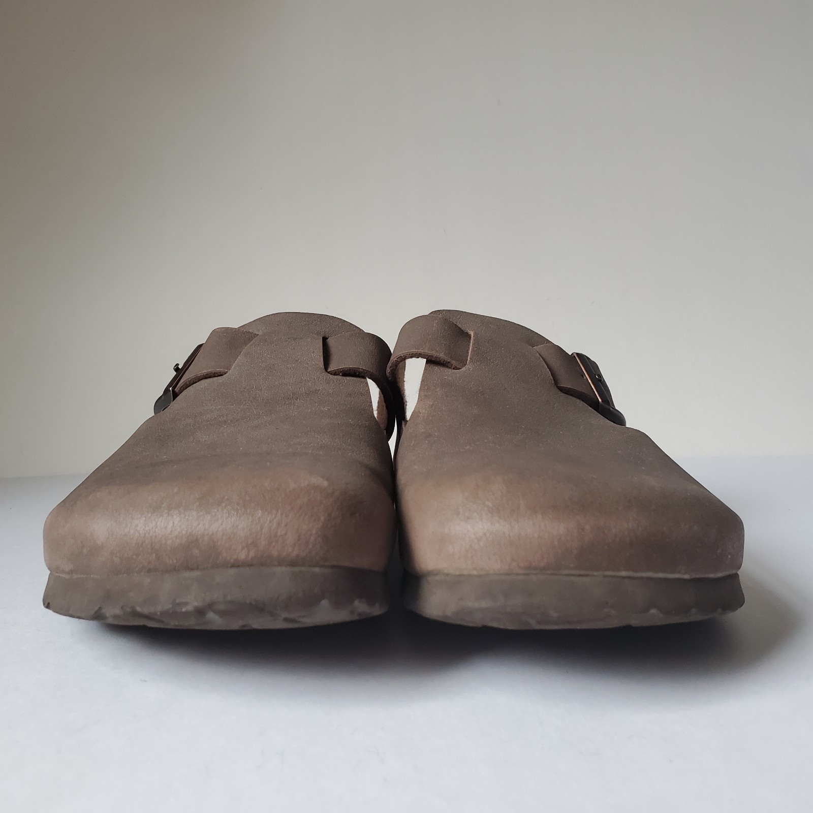 *Wear Birkenstock Betula Mocha Leather Clog Size 8 Ladies Men 6 Anatomic Footbed