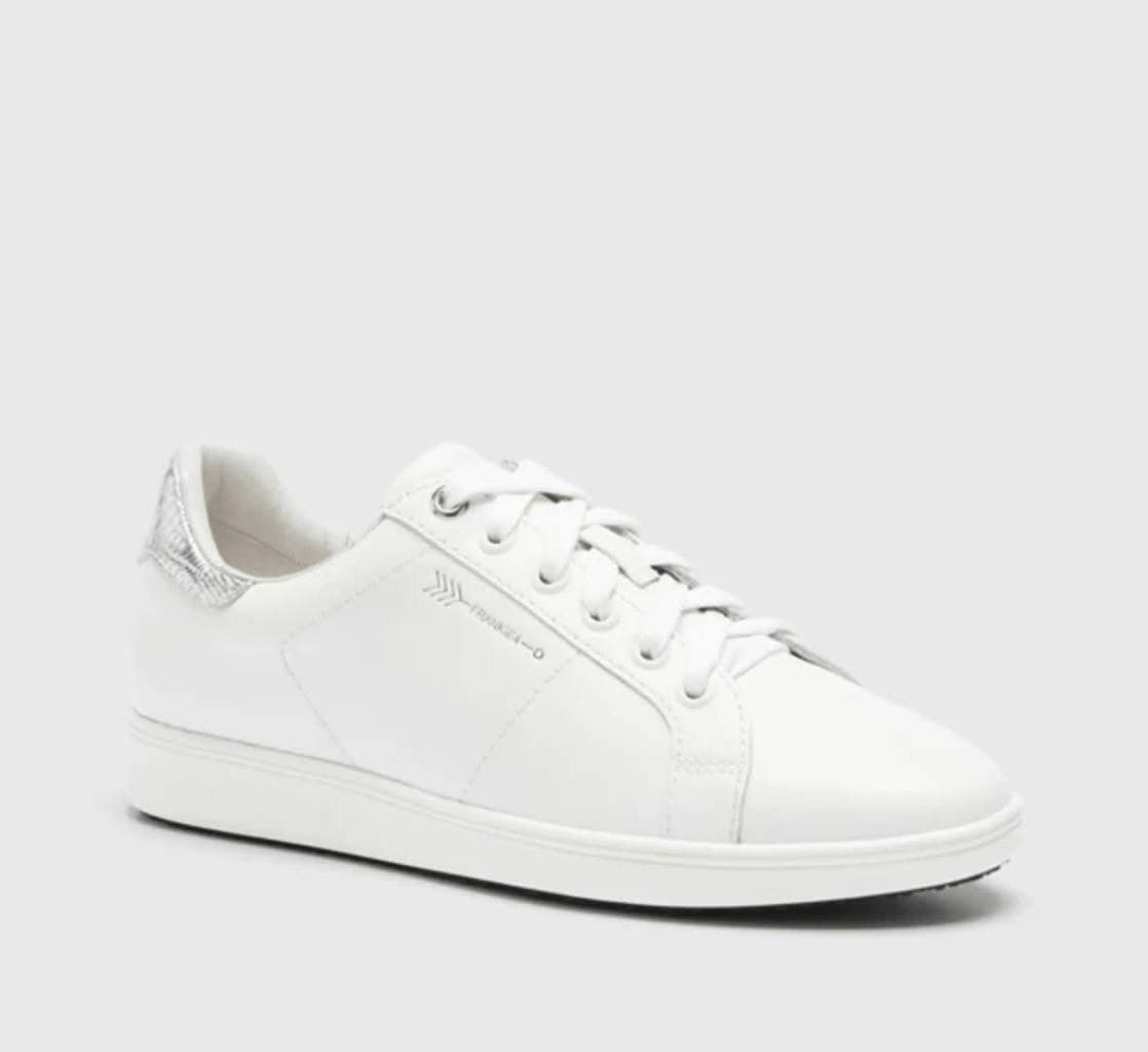 Frankie4 Jackie III Sneakers Women’s 8.5 White Silver Lizard Athletic Shoes
