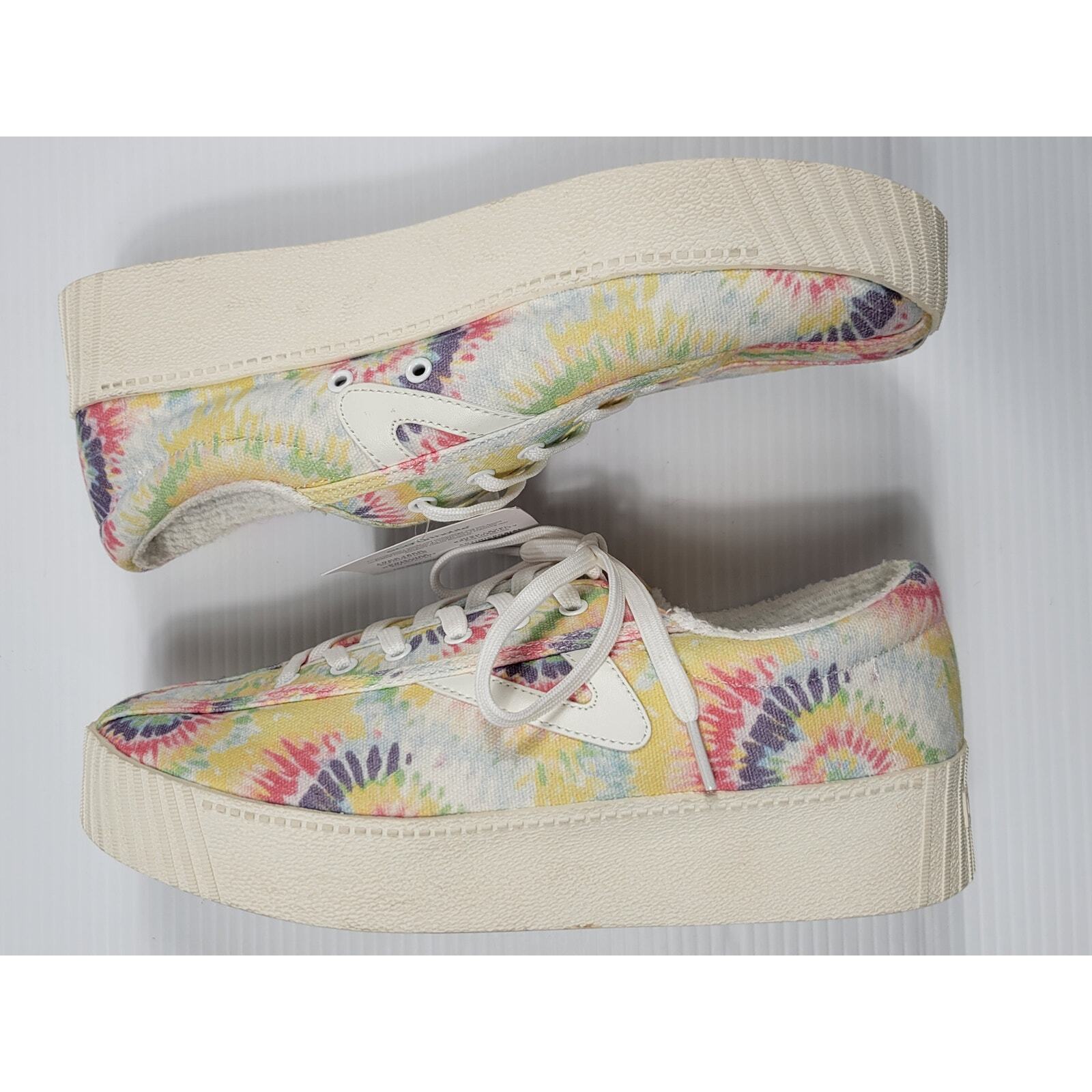 NWT Tretorn Eco Ortholite Orthopedic Tie Dye Hippie Low Top Sneakers Womens 9.5