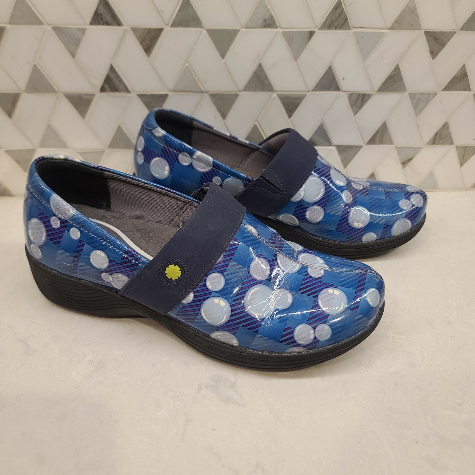 Dansko Women’s Sz 5.5 Shoes Work Wonders Flowers Slip On Clog Nursing Mules EUC