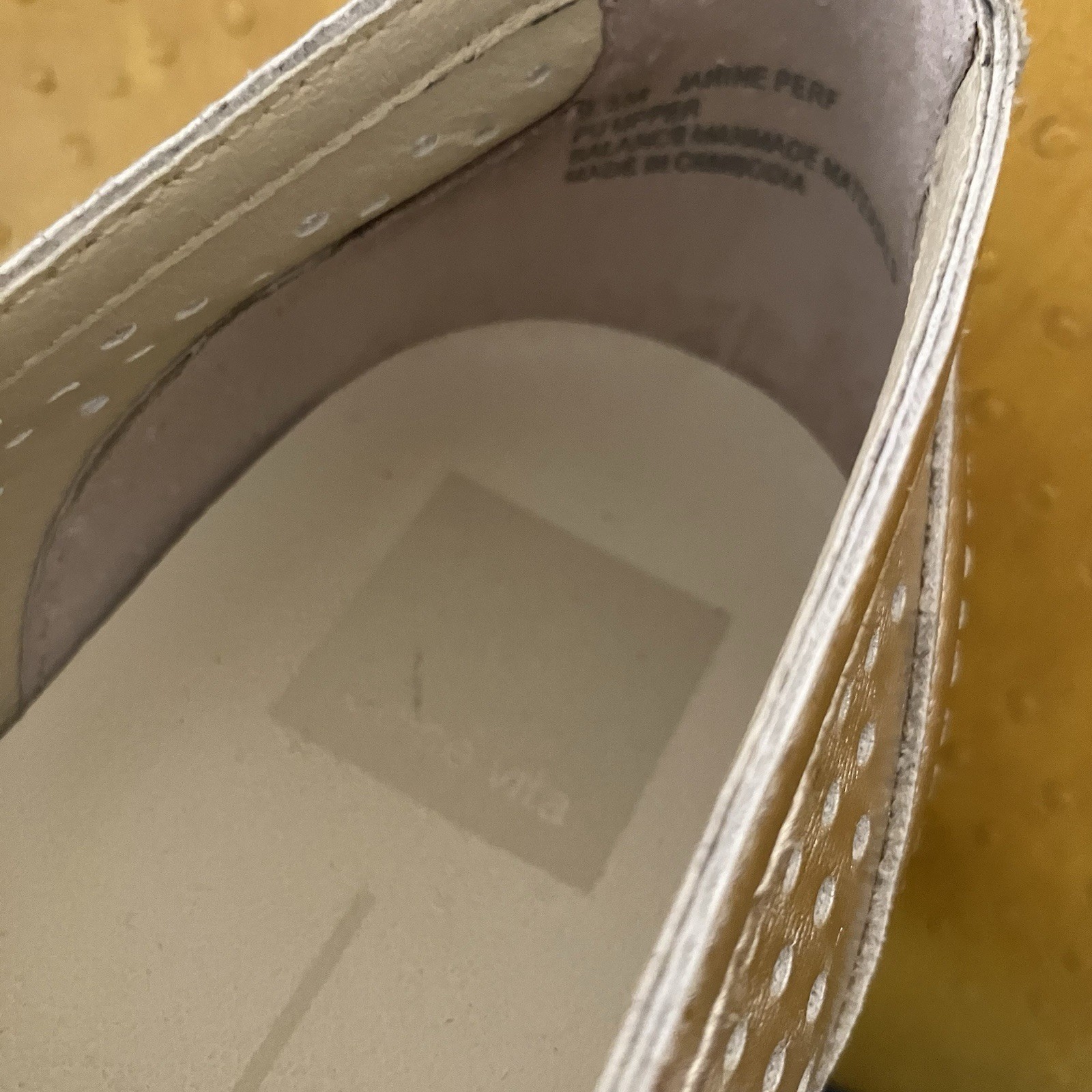 Dolce Vita Janine Slip-On Platform Loafer Sneaker Perforated Softwaves Gold 9.5