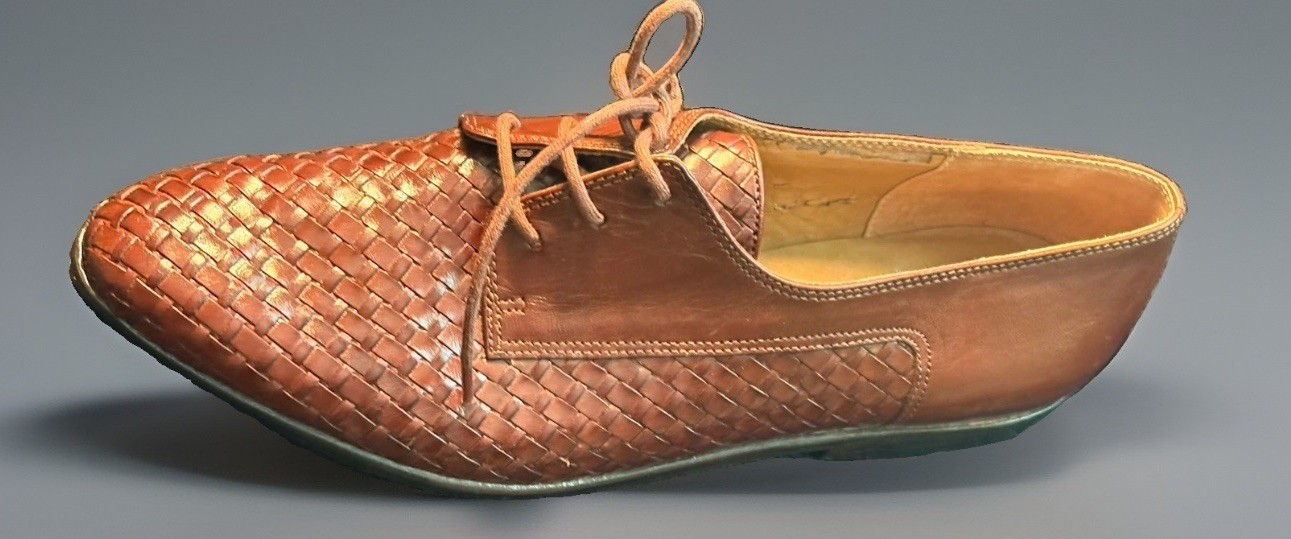 Vintage Bandolino Brown Woven Leather Oxford Women’s US10M Made In Brazil