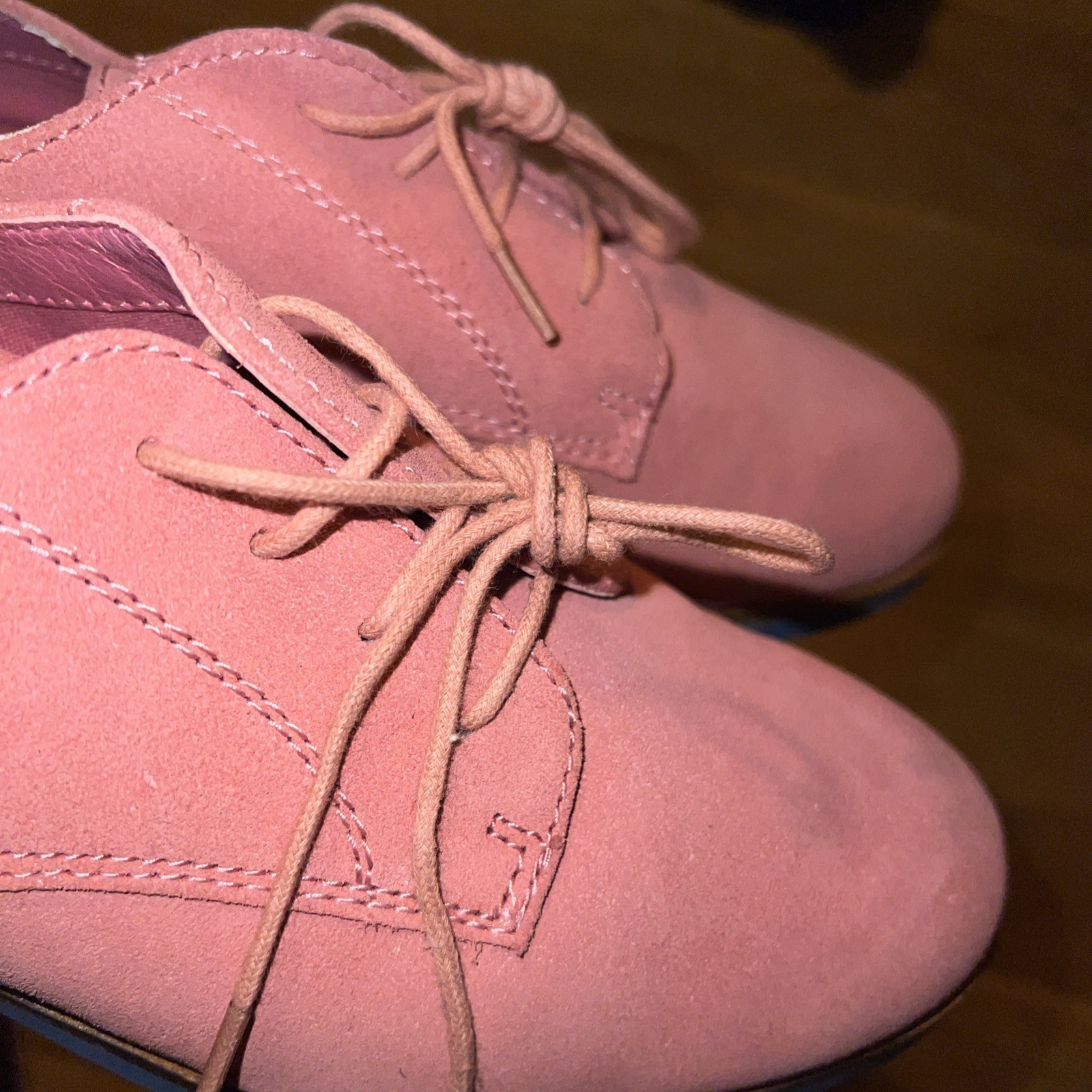 Bass Ely-2 Desert Rose Pink Oxfords Women Size 9.5 RARE!