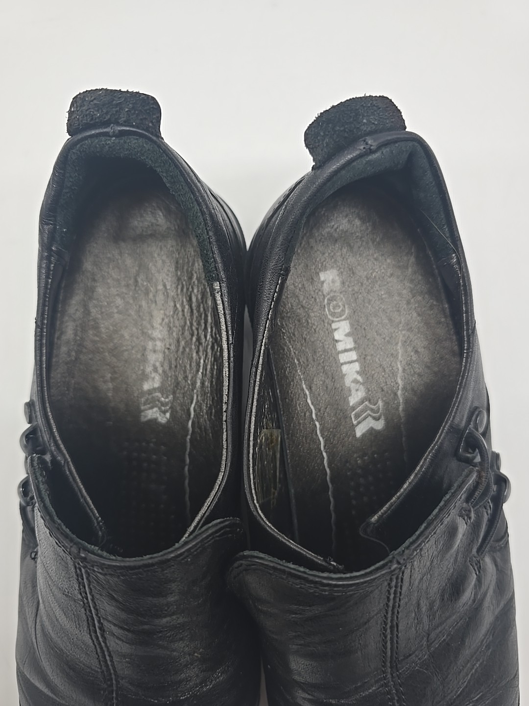 Romika Cassie Shoes US 37 EU 6.5 Loafers Black Leather Comfort Slip On..#3