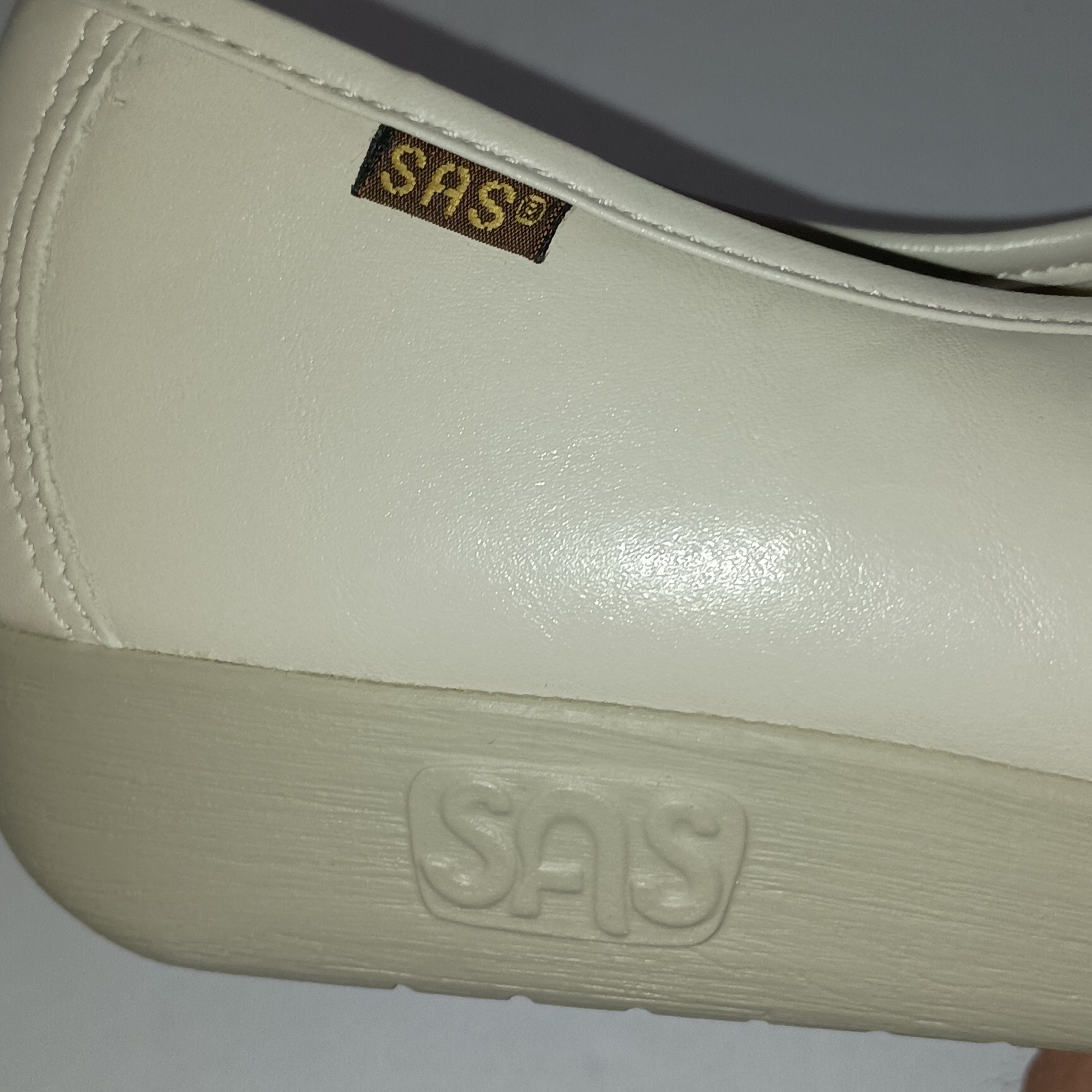 SAS Women’s Siesta Comfort Shoes In Bone Size 9 Made In USA Handsewn
