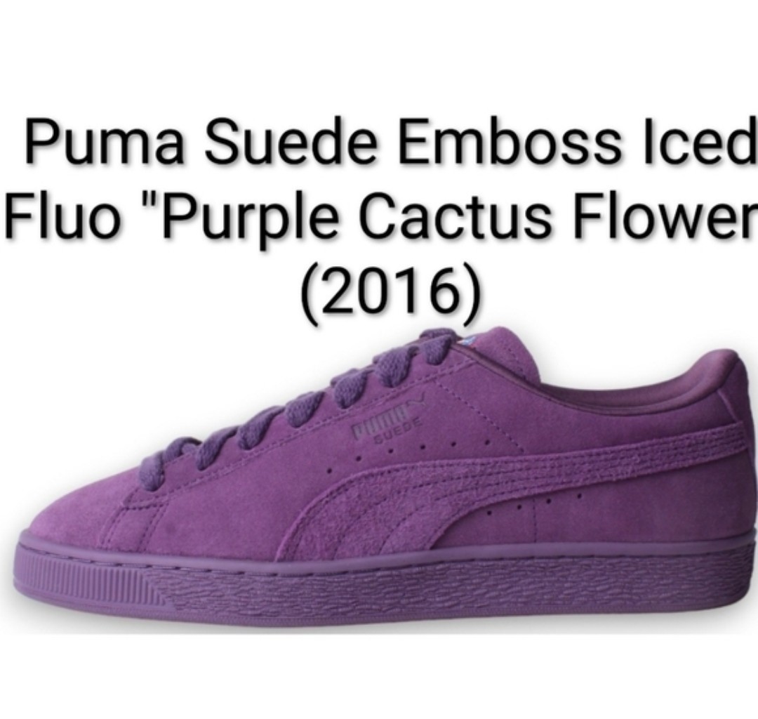 Puma Suede Emboss Iced Fluo “Purple Cactus Flower” (2016) W6.5/M5 NEW W/OG BOX
