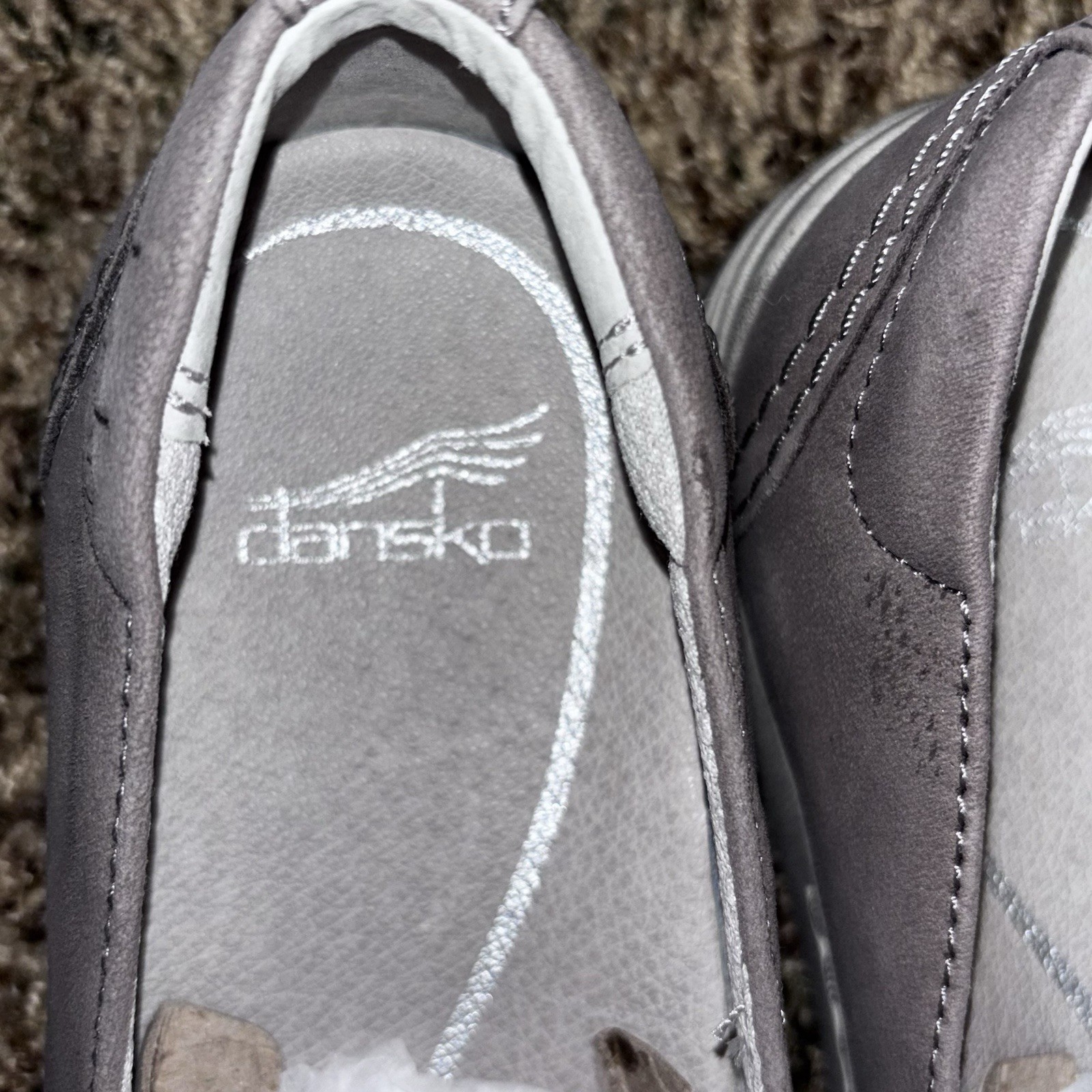 New Dansko Laraine Dove Waterproof Nubuck Casual Sneakers Shoes Women 37 6.5 7