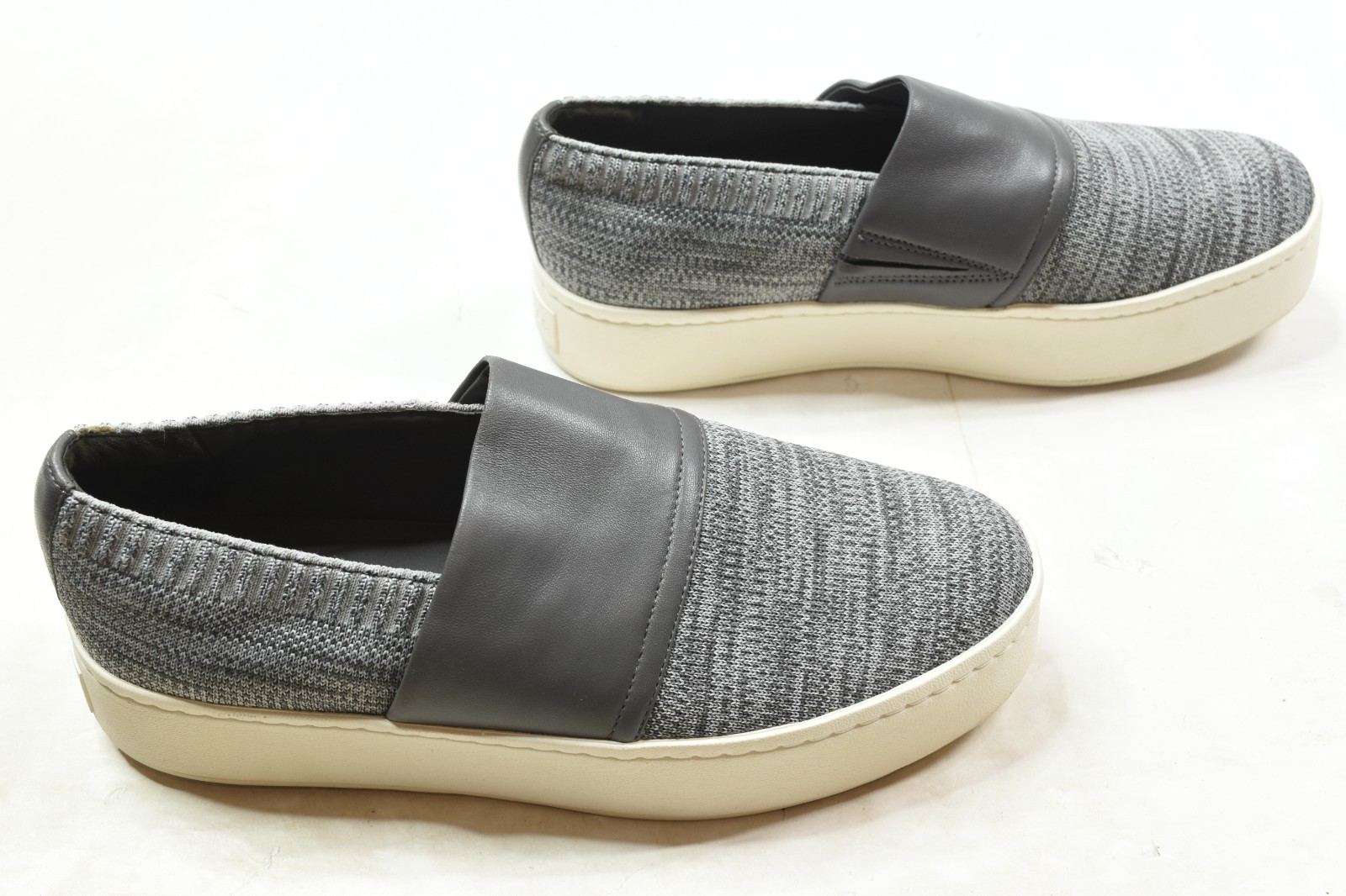 Vince Ward Knit Platform Slip-on Sneakers Womens 7.5 Gray Comfort Casual