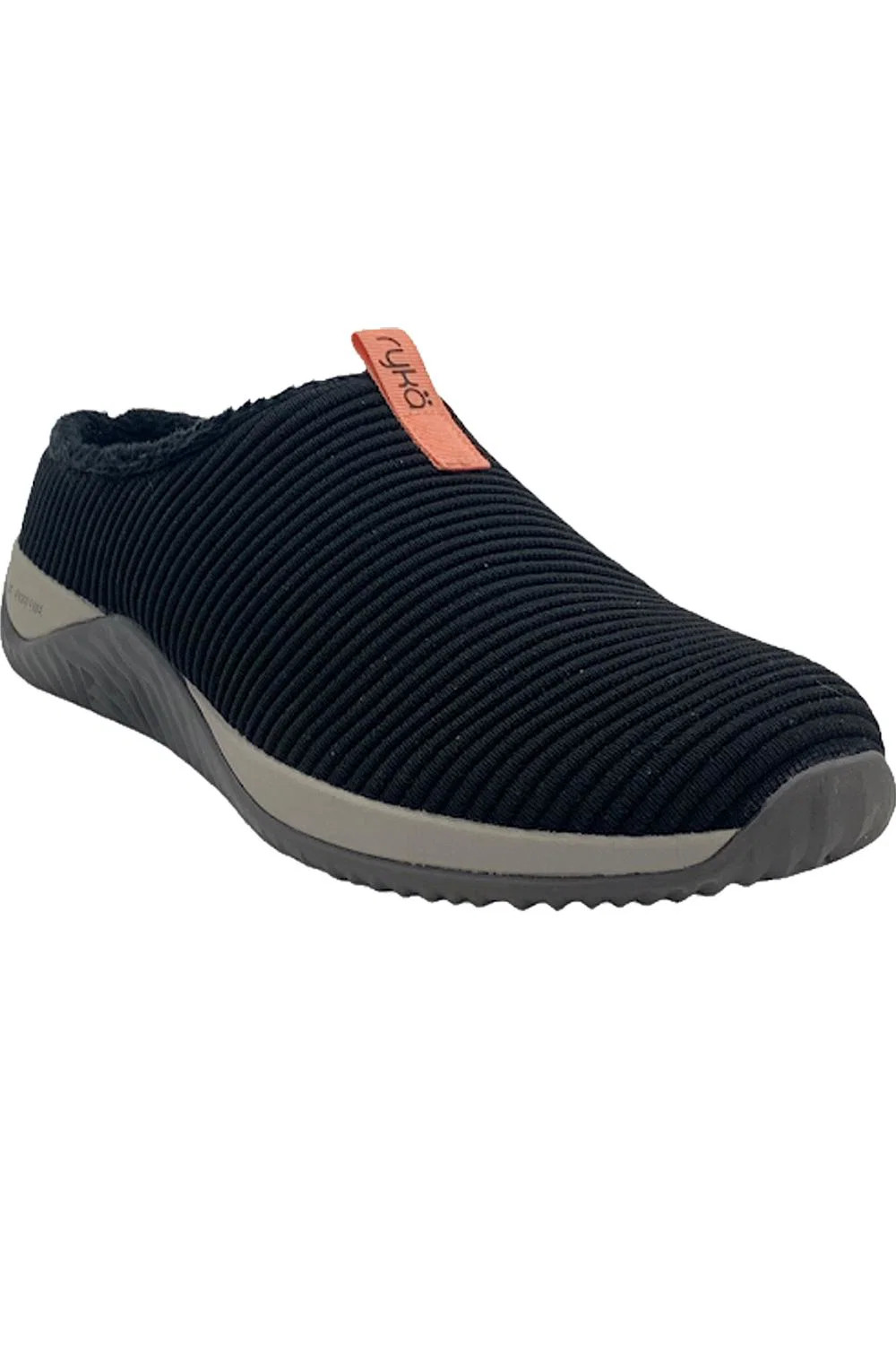 Ryka Knit Indoor/Outdoor Mules Echo Black