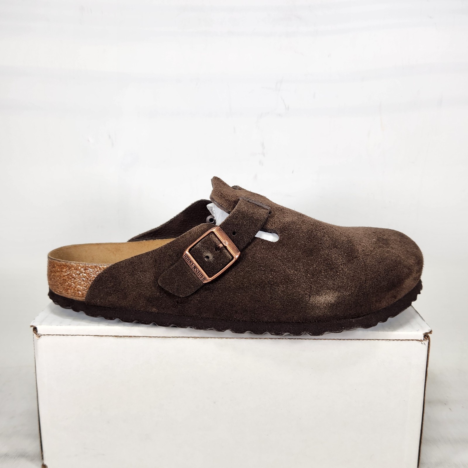 Size 9-9.5 (EU 40) – Birkenstock Boston Suede – Mocha – Womens