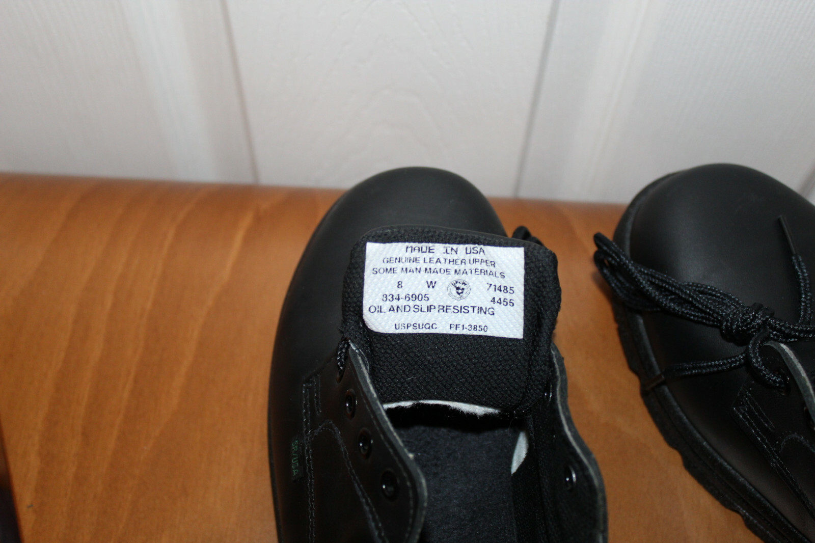 THOROGOOD BLACK LEATHER WOMEN’S SHOES SZ 8 OIL & SLIP RESISTING NWOB MADE IN USA