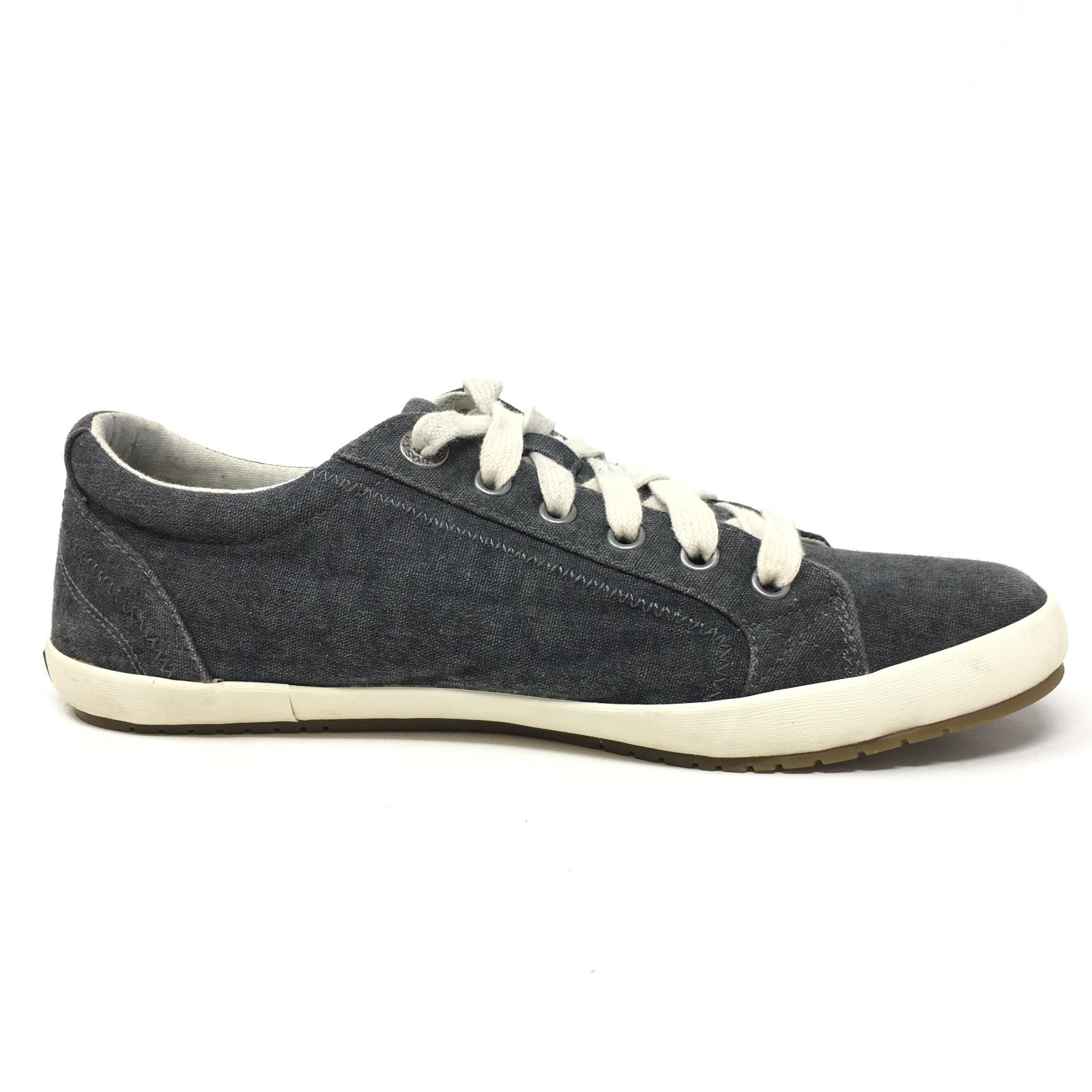 Taos Star Shoes Sneakers Womens Size 9 Dark Gray Washed Denim Casual Lace Up