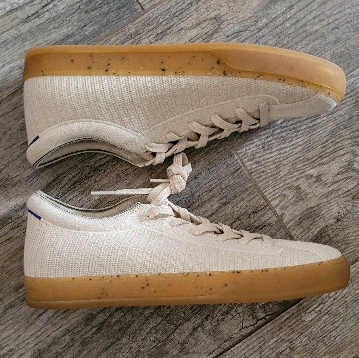 Rothy’s “The Lace Up” Sneaker Shoes Machine Wash Comfort Women’s Size 10 Blonde