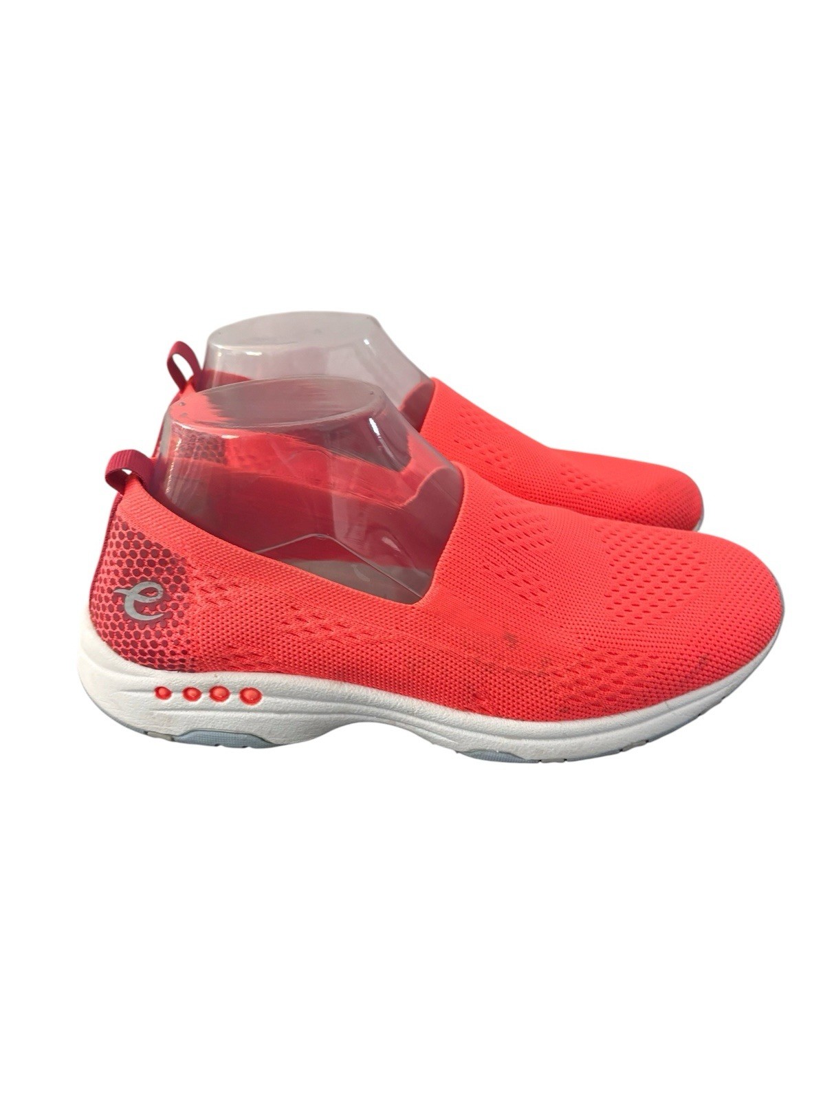Easy Spirit Eco Tech Slip-On Sneaker Recycled Fibers Arch Knit Size 8.5W Coral