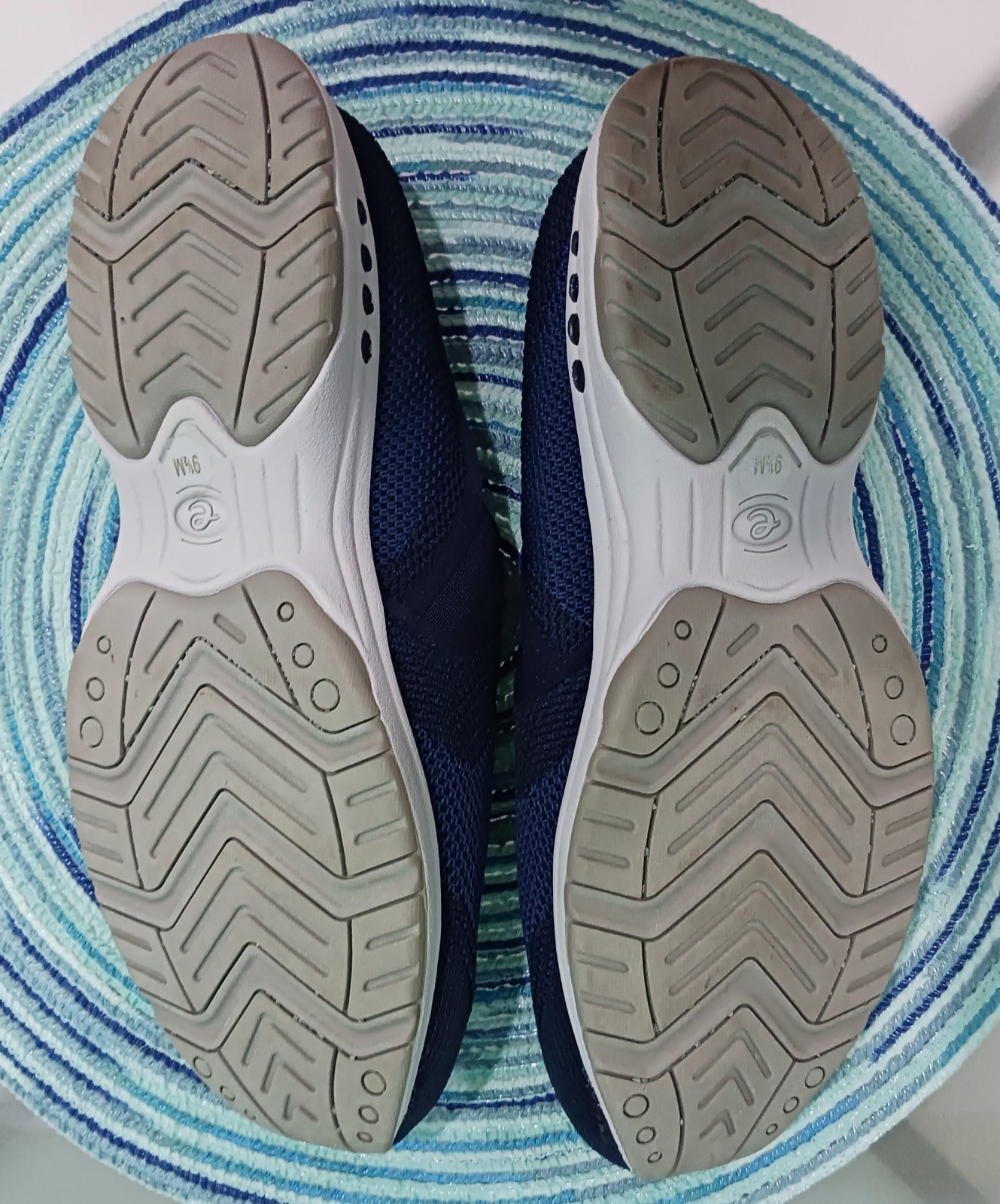 Easy Spirit Women’s Takeknit Slip-On Mule Sneakers Blue Size 9.5 M