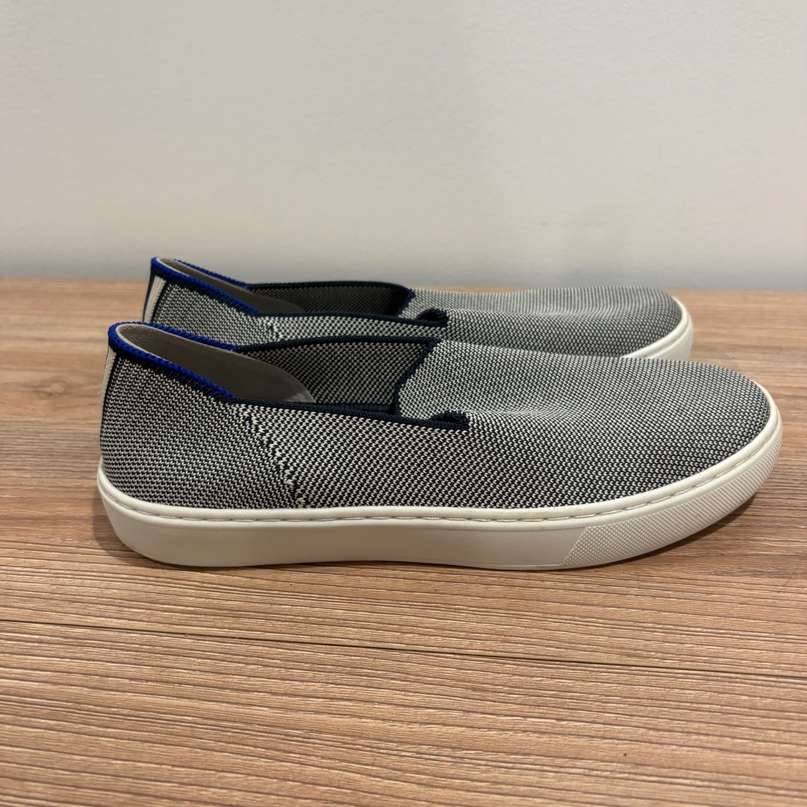 Rothy’s The Sneaker Slip On Womens Grey Size 7 Sustainable Knit Washable Shoes
