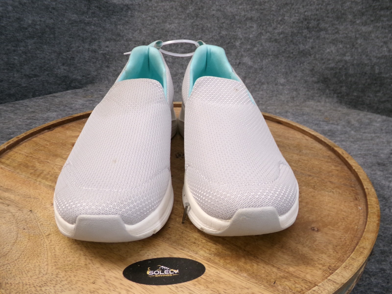 Skechers Arch Comfort Womens Size 10 US Gray Teal Athletic Slip On Shoes 56126