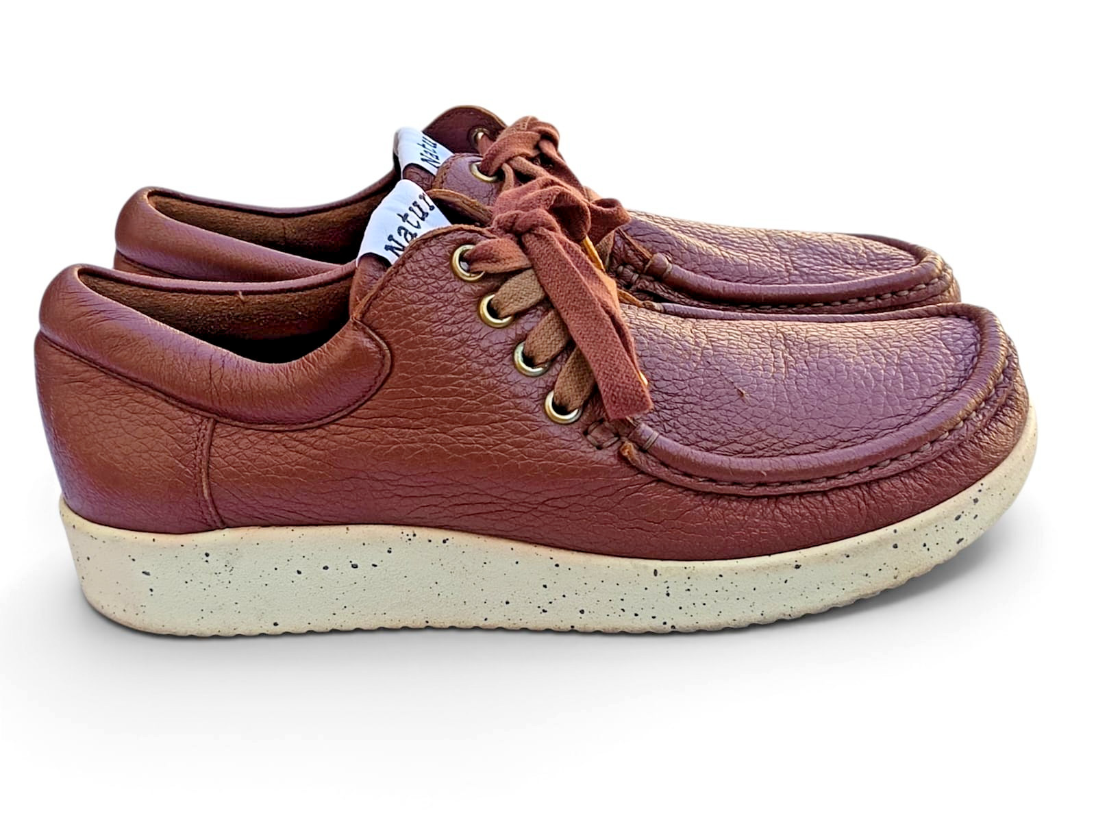 Nature Footwear Anna Brown Leather Moccasin Comfort Shoes Women’s US 9 EU 40