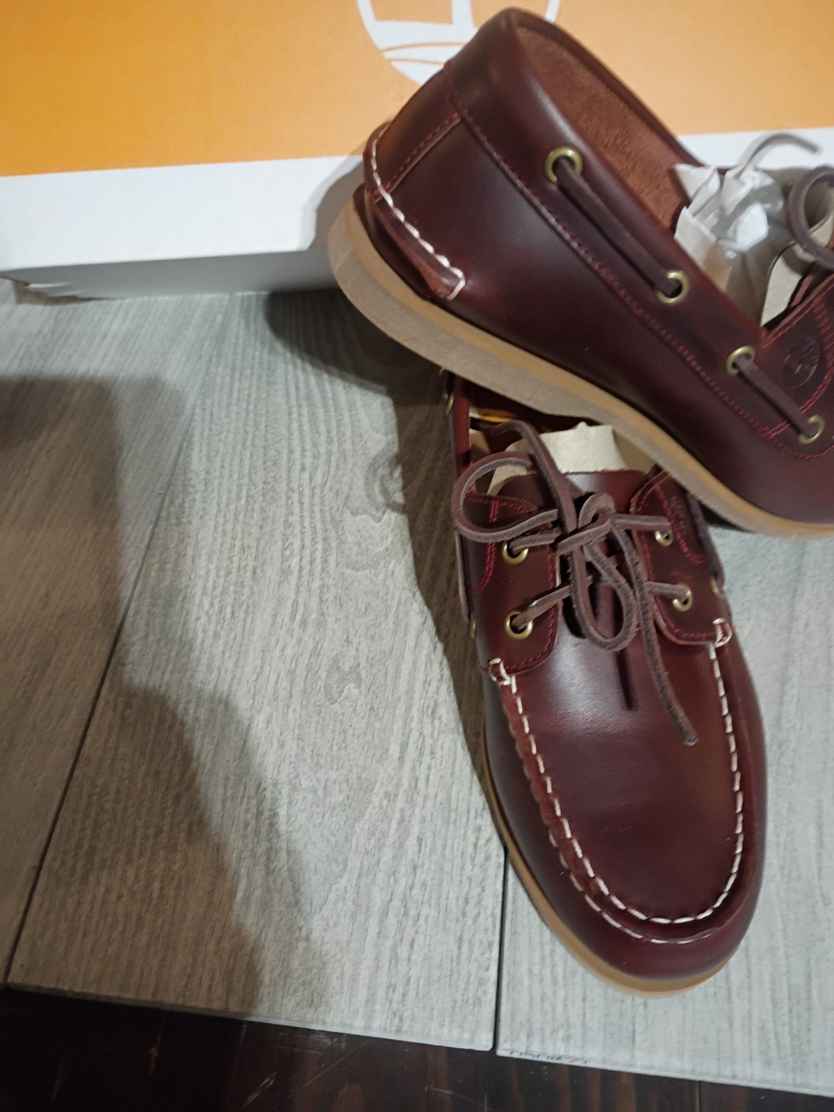 Women’s Timberland Premium Cedar Bay Boat Shoe Burgandy Sz 7.5 New In Box