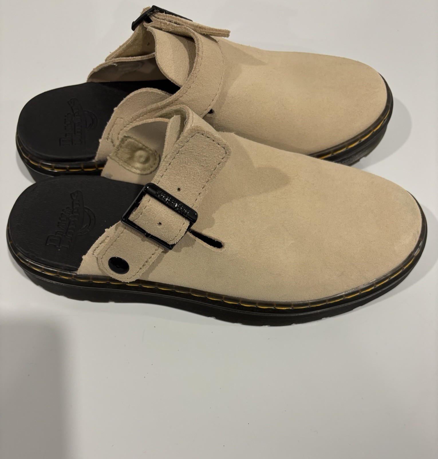 Doc Dr. Martens Carlson Slingback Clogs Mules EU 39 Women’s US 8 UK 6 Warm Sand
