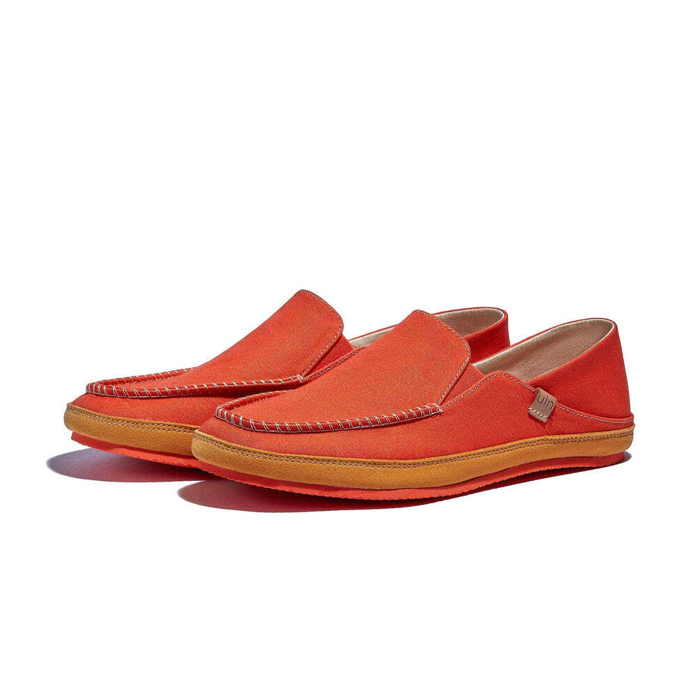 UIN Women’s Espadrilles Canvas Upper Casual Shoes (Formentera 2 -Sunset Red)