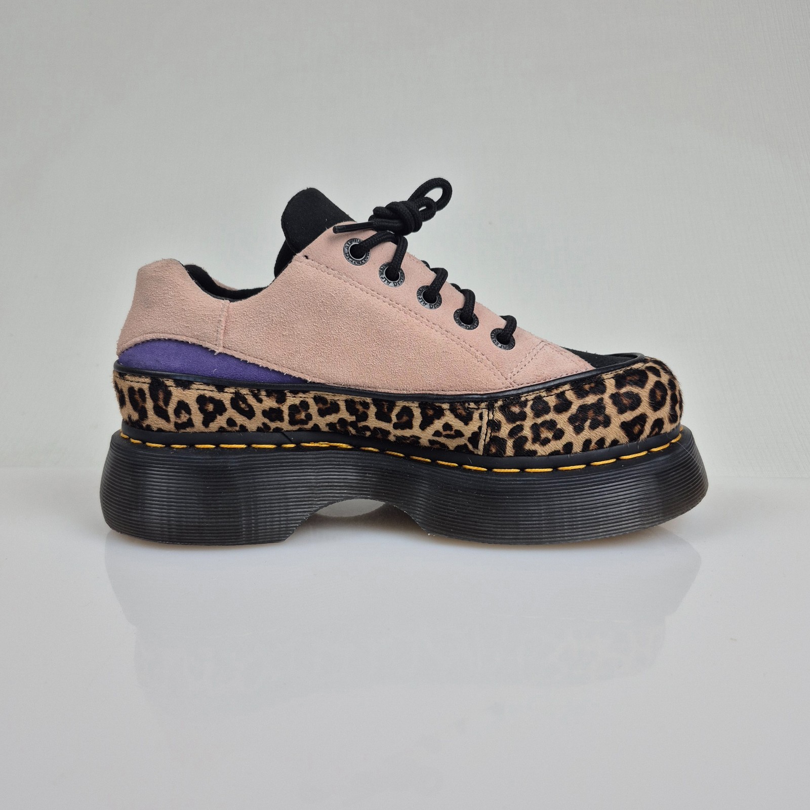 Dr. Martens BUZZ 5-Eye Leopard Spot Hair On & Suede Shoes Women’s Size 7 Print