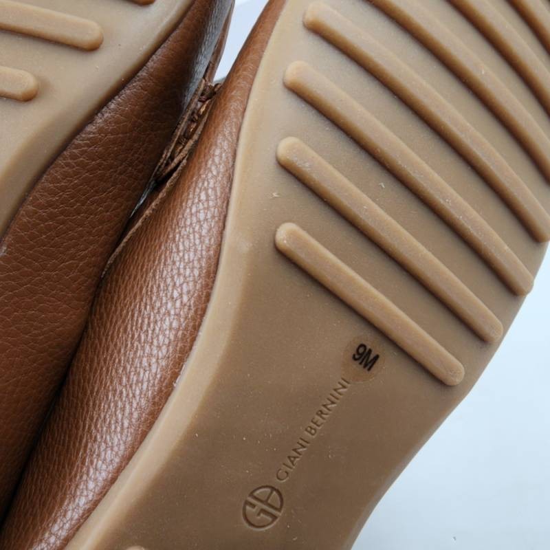 Giani Bernini Dailyn Slip On Driver Loafers Women’s 9M Saddle Brown Leather