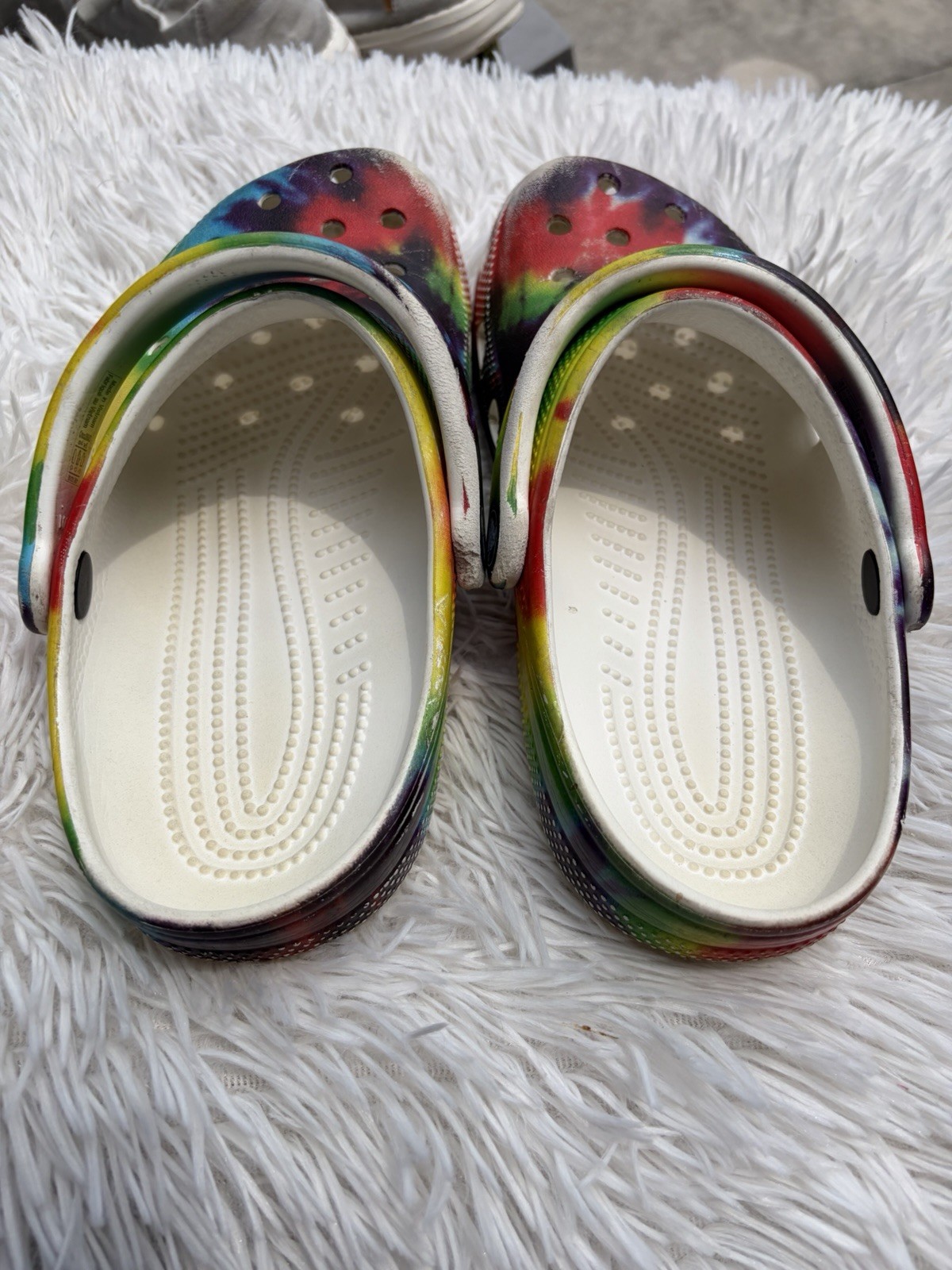 Crocs Classic Tie Dye Clogs Women’s Size 6 Slip On Closed Toe Sandals