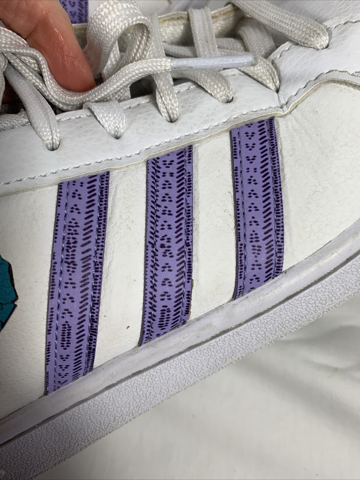 Adidas Grand (Lifestyle) Court Women’s GW6246 – Flowers Purple Stripe- Sz 7.5