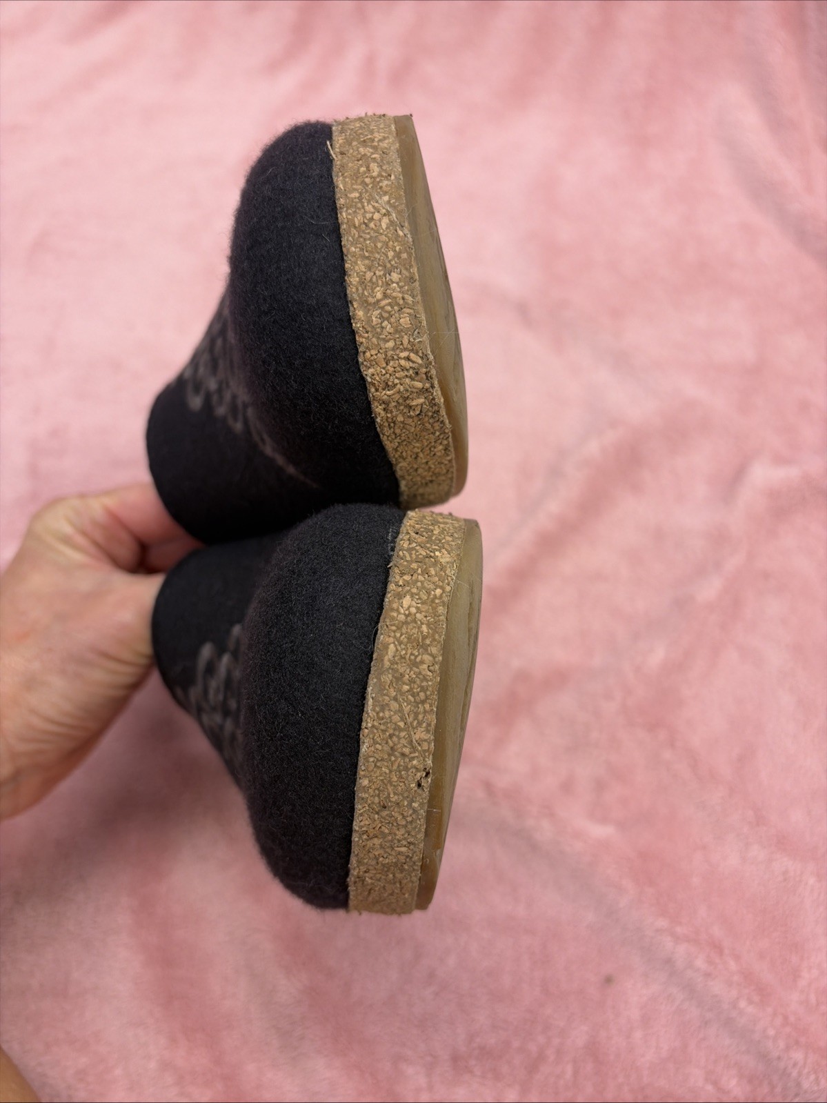 Haflinger Grizzly Symphony Black Size 41 Wool Women’s Shoes