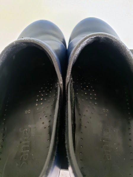 Sanita The Original Danish Womens Clog Slip-on Shoes Navy Black Size 38 US-7.5