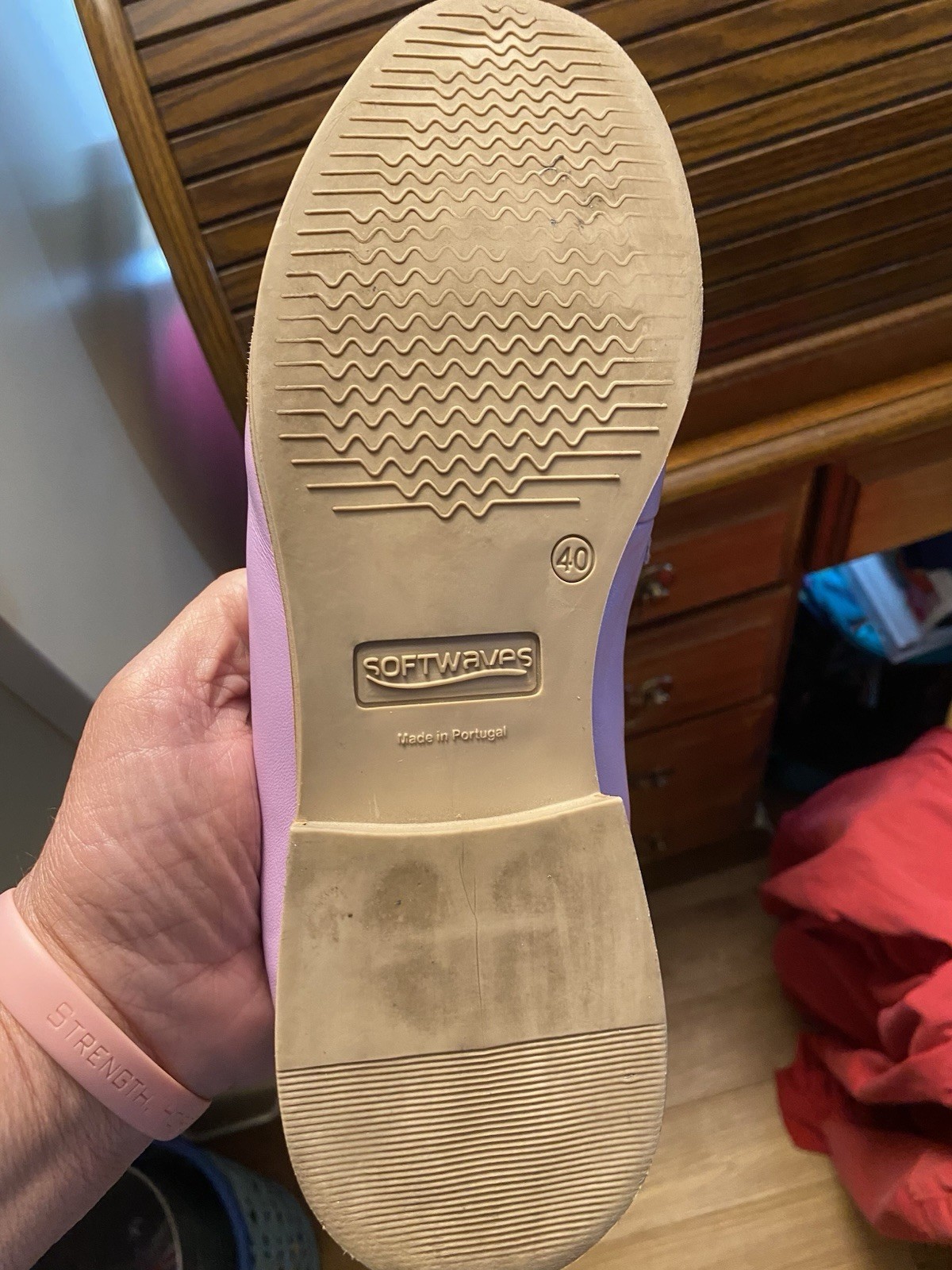 Preowned Ladies Softwaves Terracare Lavender Color Shoes Women’s Size 40