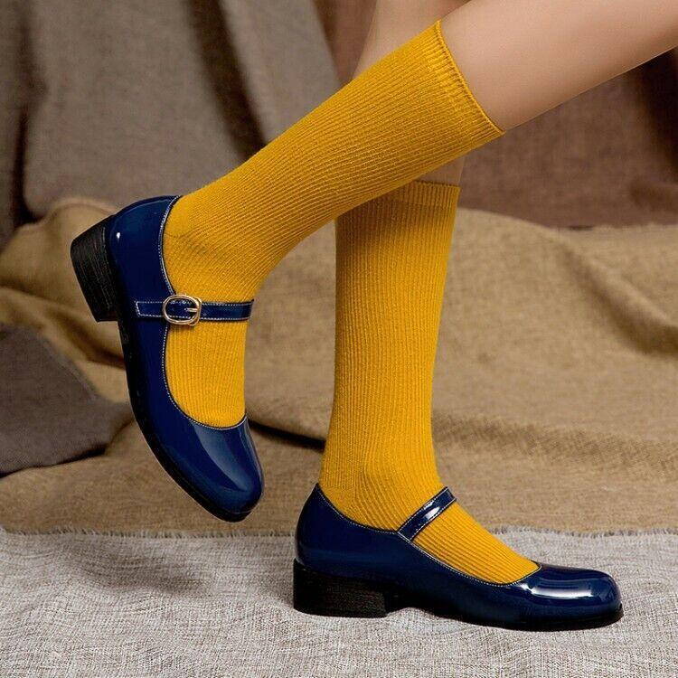 Women‘s Fashion Flats Sweet Mary Janes Dress Buckle Strap Shoes Casual Comfort