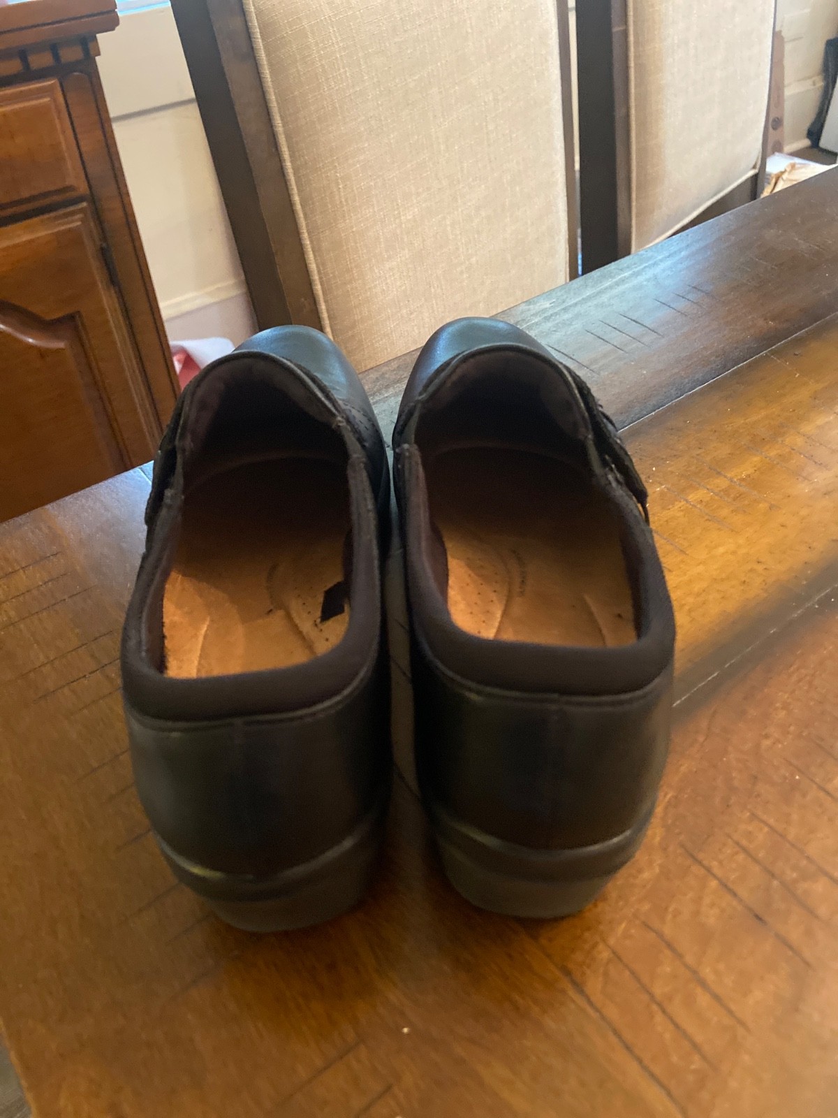 Clarks collection womens pennies size 10 black