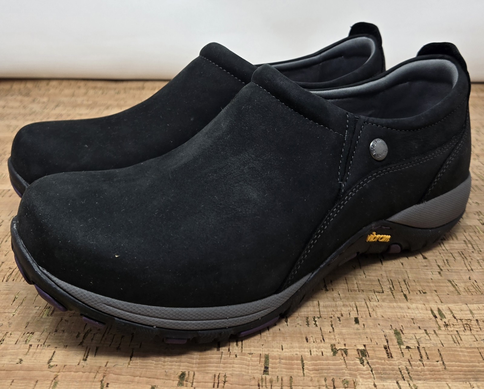 DANSKO Patti Shoes Womens 10.5-11 EU 41 Black Nubuck Leather Slip-on Mary Jane