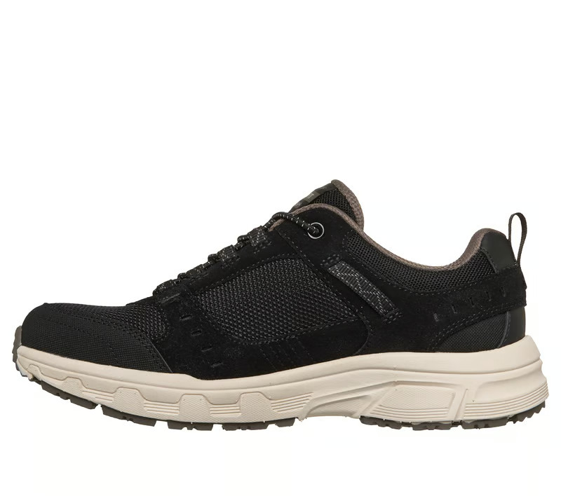 NEW WOMENS SKECHERS RELAXED FIT OAK CANYON Black Natural MESH Shoes AUTHENTIC