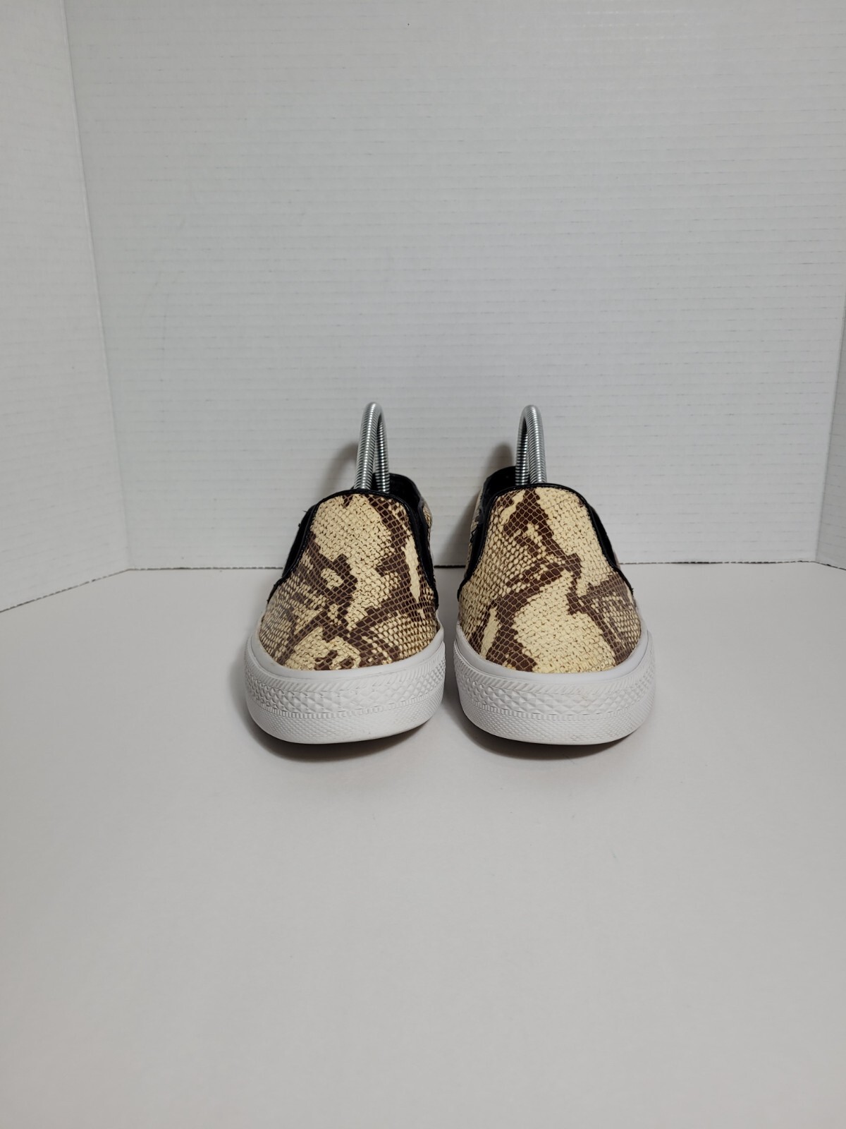 Steve Madden The Blonde Salad Snake Print Slip On Leather Women’s Sneakers Sz 7