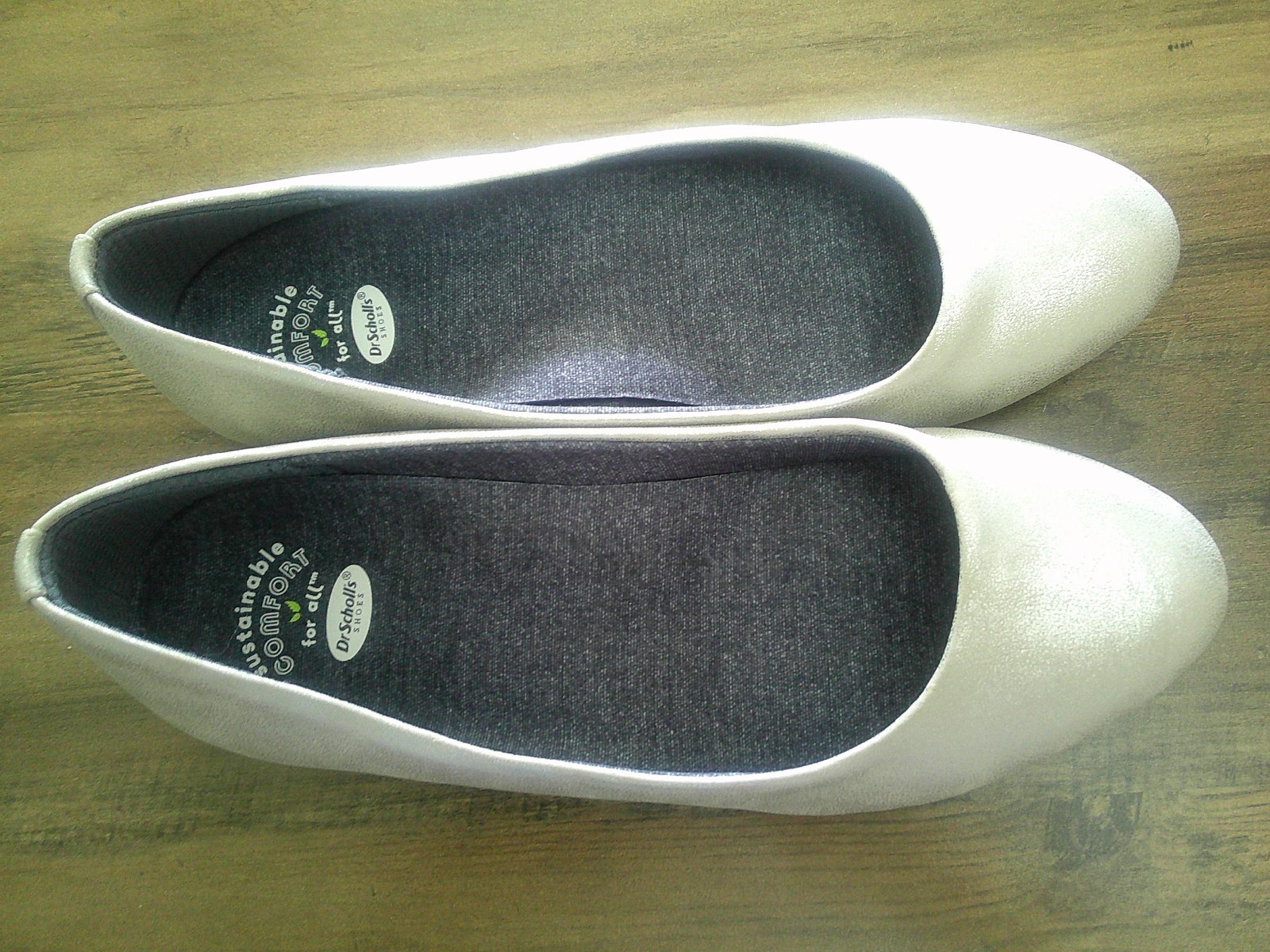 Dr. Scholl’s Giorgie Slip-On Ballet Flats – Women’s 8 W – Silver