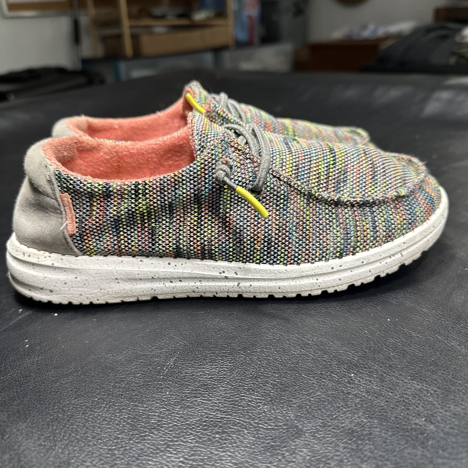 HEY DUDES WENDY YOUTH PEACOCK PEACK PINK WOMENS SIZE 5 / Youth 4 – 475