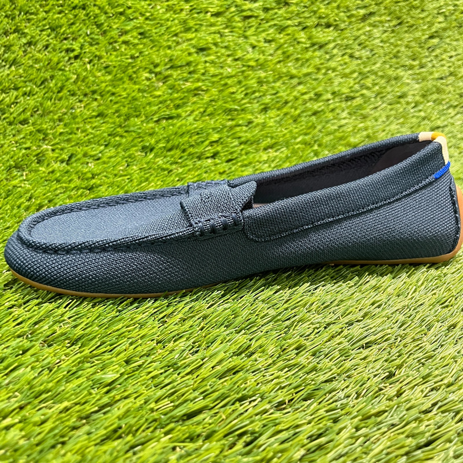 Rothy’s The Driver Womens Size 8 Blue Casual Walking Slip On Loafers Shoes