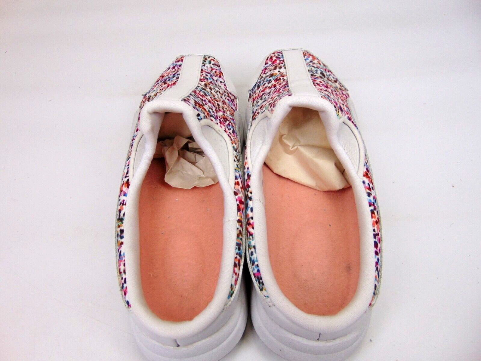 Easy Spirit Women’s Traveltime Classic Slip On Mules Size 5.5 M, White/Multi