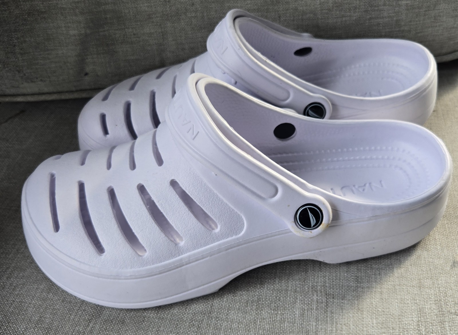 NAUTICA River Edge Eva Women’s Size 10 WHITE Clog Slides New In Box