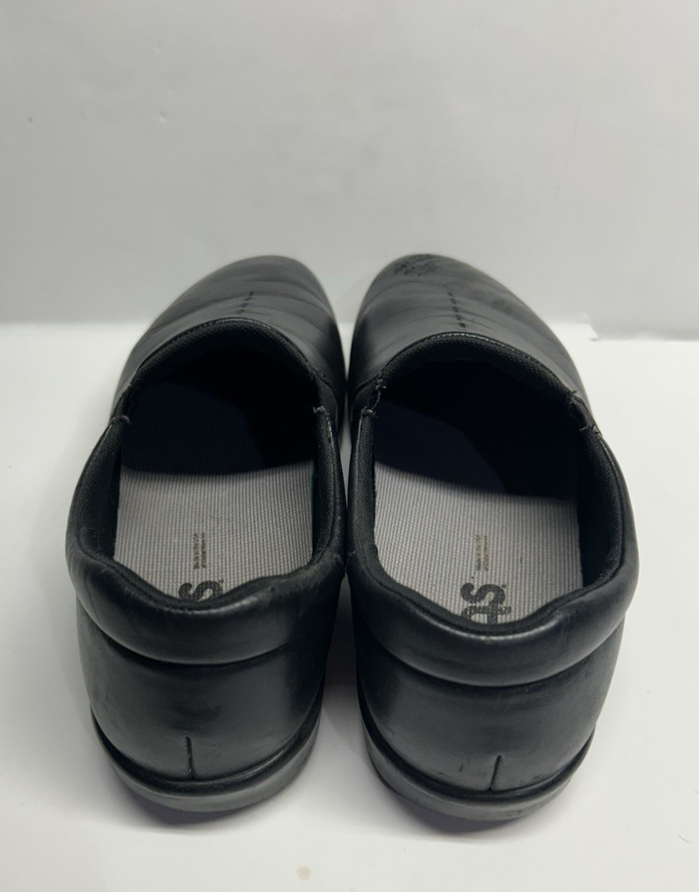 SAS Viva Tripad Comfort Slip On Black Leather Comfort Casual Loafers Sz 8W