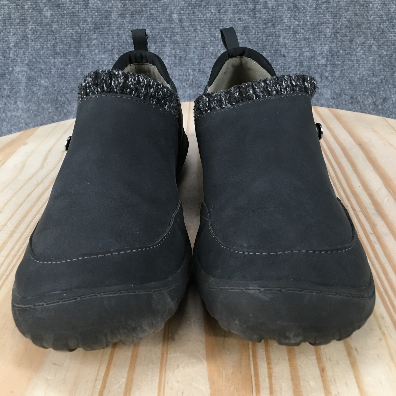 JSport by Jambu Alice Shoes Womens 9 M Slip On Round Toe Comfort Low Top Black
