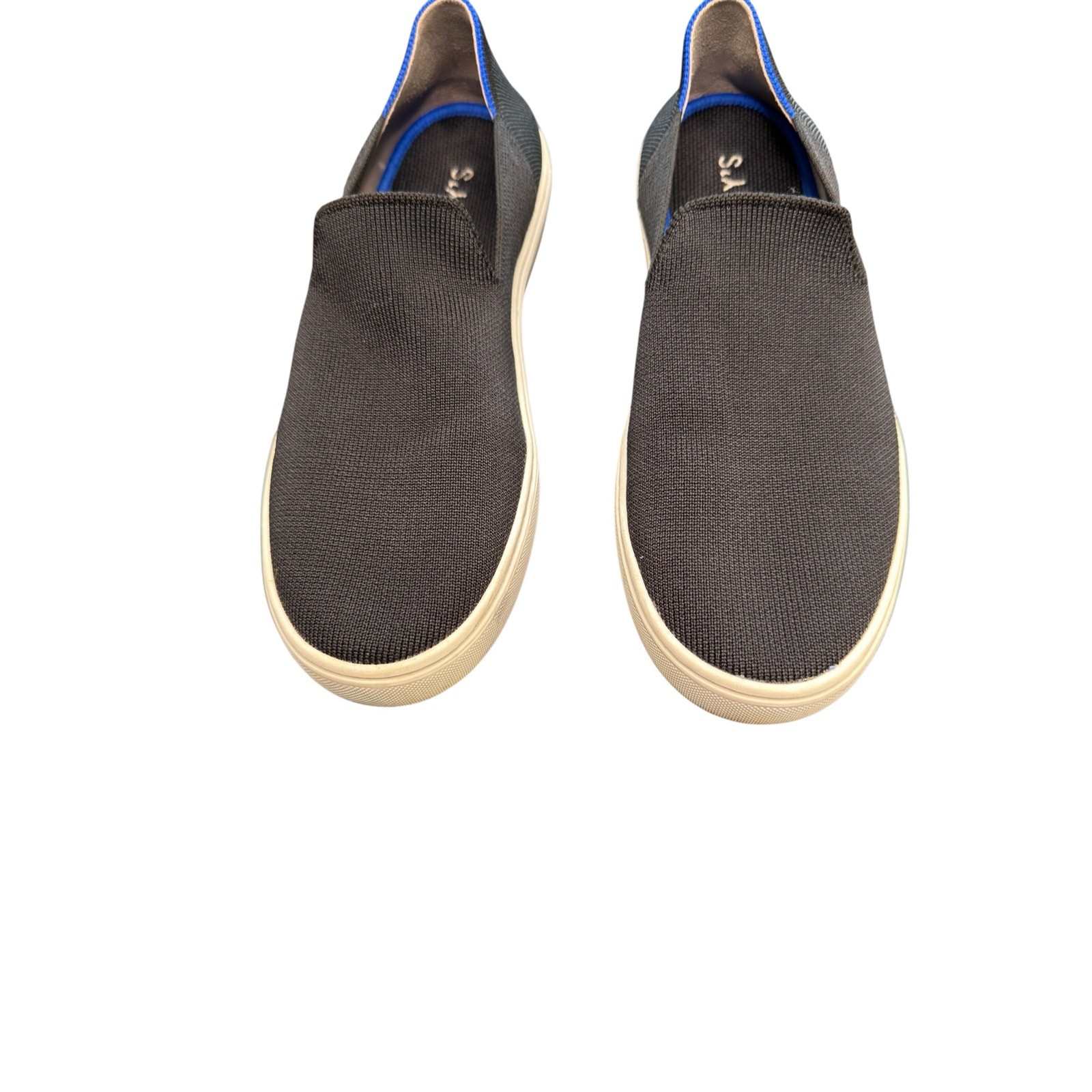 Rothy’s Black Women’s Classic Basic Casual Slip On Sneaker Shoes Size 8 1/2