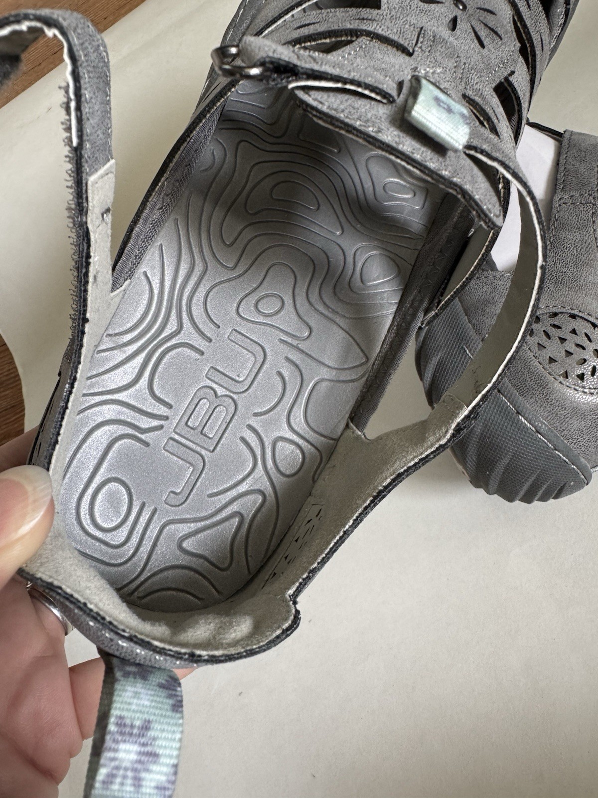 JBU by Jambu Gemini Sport Sandal, Hiking, Walking Shoes, Grey, Size 10 NEW!
