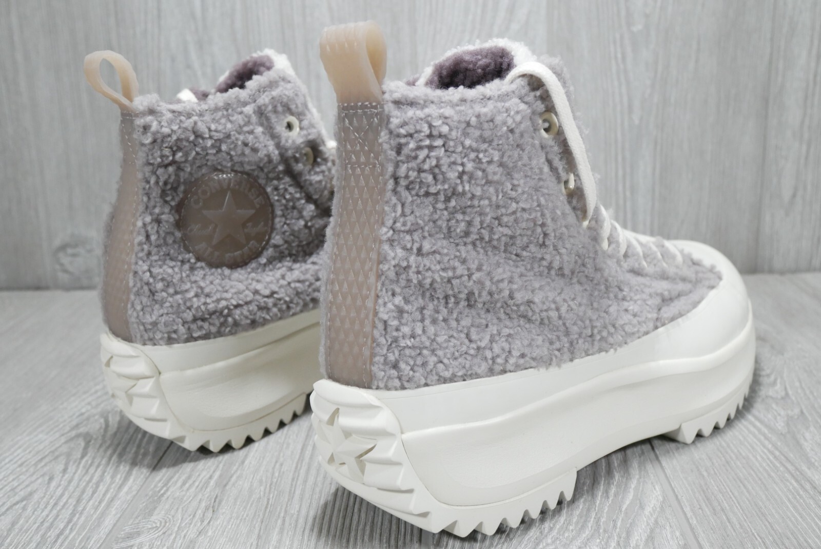 Converse (Run Star Hike) Platform Sherpa Mauve Shoes Women’s 9 New 172202C