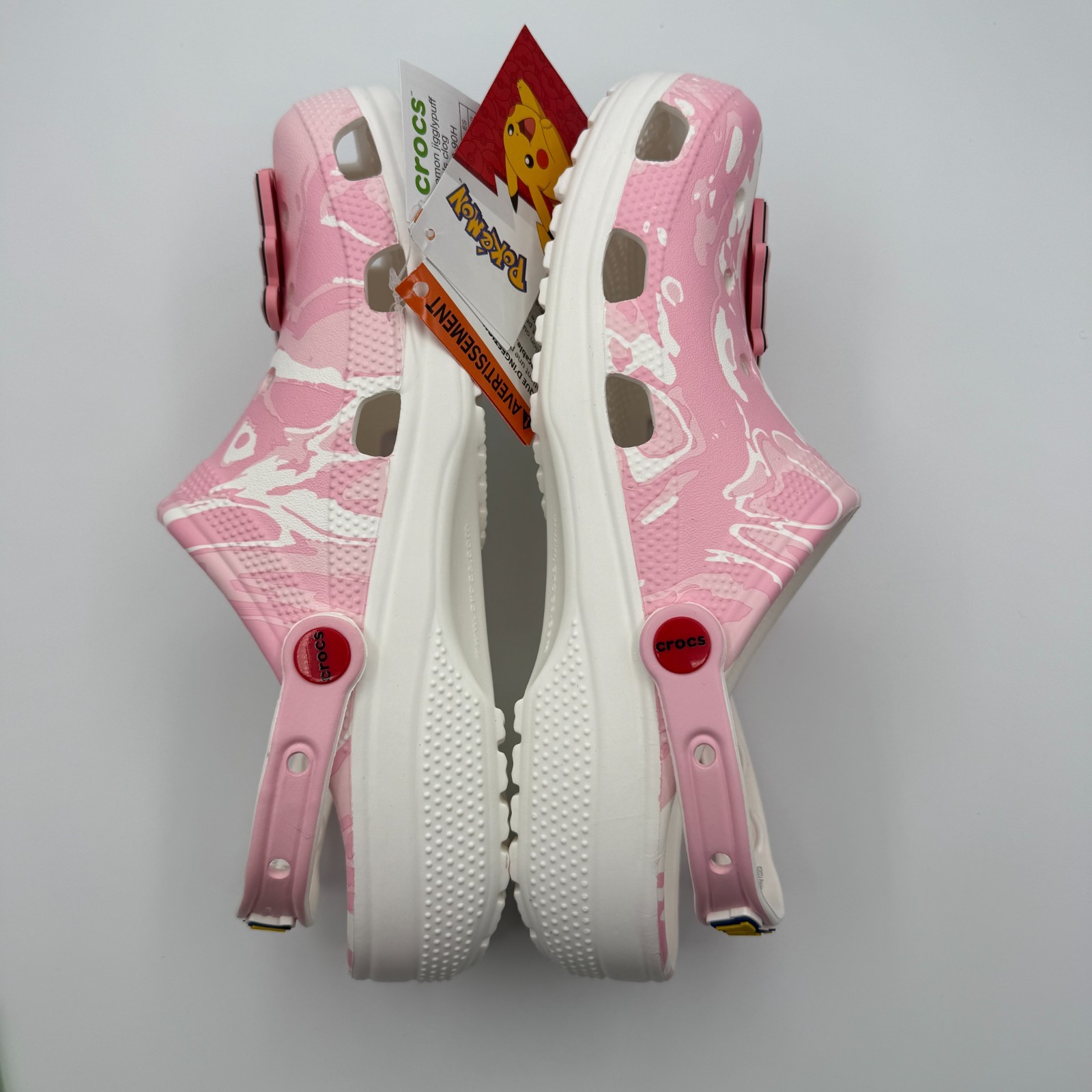 Crocs JigglyPuff Pink/Multicolor Classic Crocs M8/W10 NWT Lights Up/Glow (B-46)