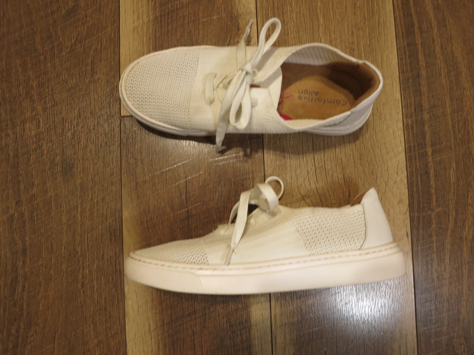 Comfortiva Align Women’s White Synthetic Mesh Lace Up Sneaker Sz 7W